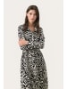 PART TWO Kleid ShelbyPW Feminine Form in Black Animal Print