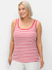 sheego Tanktop in sorbet pink-ecru