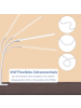 ZMH Tischleuchte LED in weiß Flexibel Klemmleuchte 3000-6500K dimmbar 5W