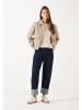 More & More weiter, leichter Kurzarmpullover in powder cream