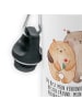 Mr. & Mrs. Panda Trinkflasche Bären Liebe mit Spruch in Weiß