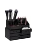 relaxdays 2x Makeup-Organizer in Schwarz