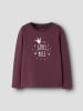 name it Langarmshirt Glitzerprint Nmfolinas in mauve wine