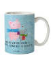 Mr. & Mrs. Panda Kaffeetasse Glühschwein Smörle mit Spruch in Eisblau