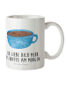 Mr. & Mrs. Panda Kindergartentasse Kaffee Tasse mit Spruch in Weiß