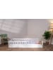 tiSsi tiSsi® Bodenbett / Hausbett ENNO 90x200 cm Buche weiß inkl. opt. Dach