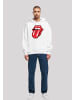 F4NT4STIC Ultra Heavy Hoodie The Rolling Stones Zunge in weiß
