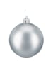 relaxdays 30-tlg. Weihnachtskugeln Set in Silber