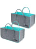 DuneDesign 2er Set Filztasche Tove in Grau