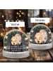 Mr. & Mrs. Panda Schneekugel Bären Liebe mit Spruch in Kreidetafel