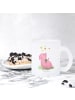 Mr. & Mrs. Panda Glas Schwein Glück ohne Spruch in Transparent