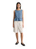 Marc O'Polo DENIM Crayfish Capsule Jeans-Volant-Bluse in Medium Blue
