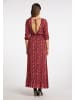 faina Damen Maxikleid in Rot Schlange