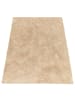 KADIMA DESIGN Hochflor Teppich Shaggy waschbar Unifarben Schlafzimmer in Beige
