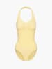 CFAB Neckholder Bodysuit mit Slip in Babygelb