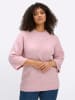 sheego Halbarm-Pullover in hellrosé