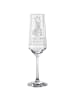 Mr. & Mrs. Panda Sektglas Giraffe Zufrieden mit Spruch in Transparent