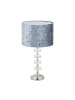 relaxdays Tischleuchte in Grau/ Silber - (H)48 x Ø26 cm