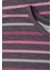 Street One Dropped Shoulder Shirt mit Streifen in Braun