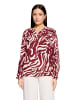 BETTY & CO Schlupfbluse mit Print in Nature/Dark Red