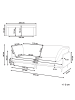 Beliani 3-Sitzer Sofa REVSNES in Braun/Schwarz - (W) 242 x (H) 86 x (L) 81 cm