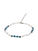 IZIA Women Stud Earrings in Silver White Turquoise