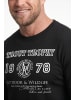 Men Plus Kurzarm T-Shirt in schwarz