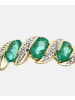Diamant L'éternel Eternity-Ring aus 375 Gelbgold mit Diamant mit Smaragd