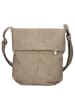 Zwei Mademoiselle M45 - Schultertasche 22 cm (nubuk-bordeaux) in nubuk-cappuccino