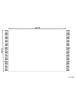 Beliani Geflochtener Teppich ESENCIK in Beige/Schwarz - (W) 160 x (L) 230 cm