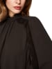 MARC CAIN COLLECTIONS Fließende Bluse mit Spitze in Seal Brown