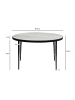 FineBuy Couchtisch in Weiß / Marmor / 70x70x42