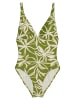 Marc O'Polo Badeanzug Abstract Flower in golden cypress print