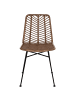 Beliani 2er-Set Esszimmerstuhl DILLEY in Braun/Schwarz