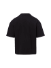 PEGADOR Hemd Troy Plissee in schwarz