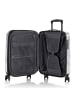 Heys Black Camo 4 Rollen Kabinentrolley S 53 cm mit Dehnfalte in black-white world map
