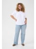 KAFFE curve T-shirt KCeloisa Regular fit in Optical White
