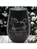 Mr. & Mrs. Panda Windlicht Einhorn Happy mit Spruch in Schwarz