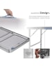 tectake Campingtisch Lothar 75 x 55 x 68 cm, grau