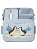 Mr. & Mrs. Panda Bento Box Pinguin Liebe Design ohne Spruch in Blau Pastell