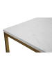 Mauro Ferretti Couchtisch aus Metall und Marmor, 47 x 47 x 60 cm