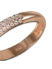 GoldDream 333 Rosegold - 8 Karat Damen Ringe 3-reihig Zirkonia Fingerring  62 (19,7)