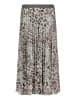 Betty Barclay Plisseerock mit Gummizug in Grau/Beige