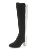 LASCANA Stiefel in schwarz/weiß