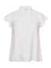KAFFE curve Kurzarm-Bluse KCronja Regular fit in Chalk