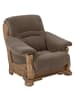 58 aufm Kessel SESSEL Katlin Bezug Flockstoff Eiche rustikal P43 / braun