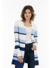 usha BLUE LABEL Strick Cardigan in Weiss Blau Marine