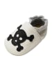 Yihakids Weiße Babyschuhe aus Leder für Kleinkinder Totenkopfmuster