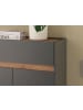 Furn.Design Garderoben-Set 5-teilig Grau, Eiche 265 cm, Flurgarderobe mit viel Stauraum