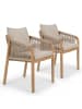 home24 Gartenstuhl Evoa 2er-Set in Beige